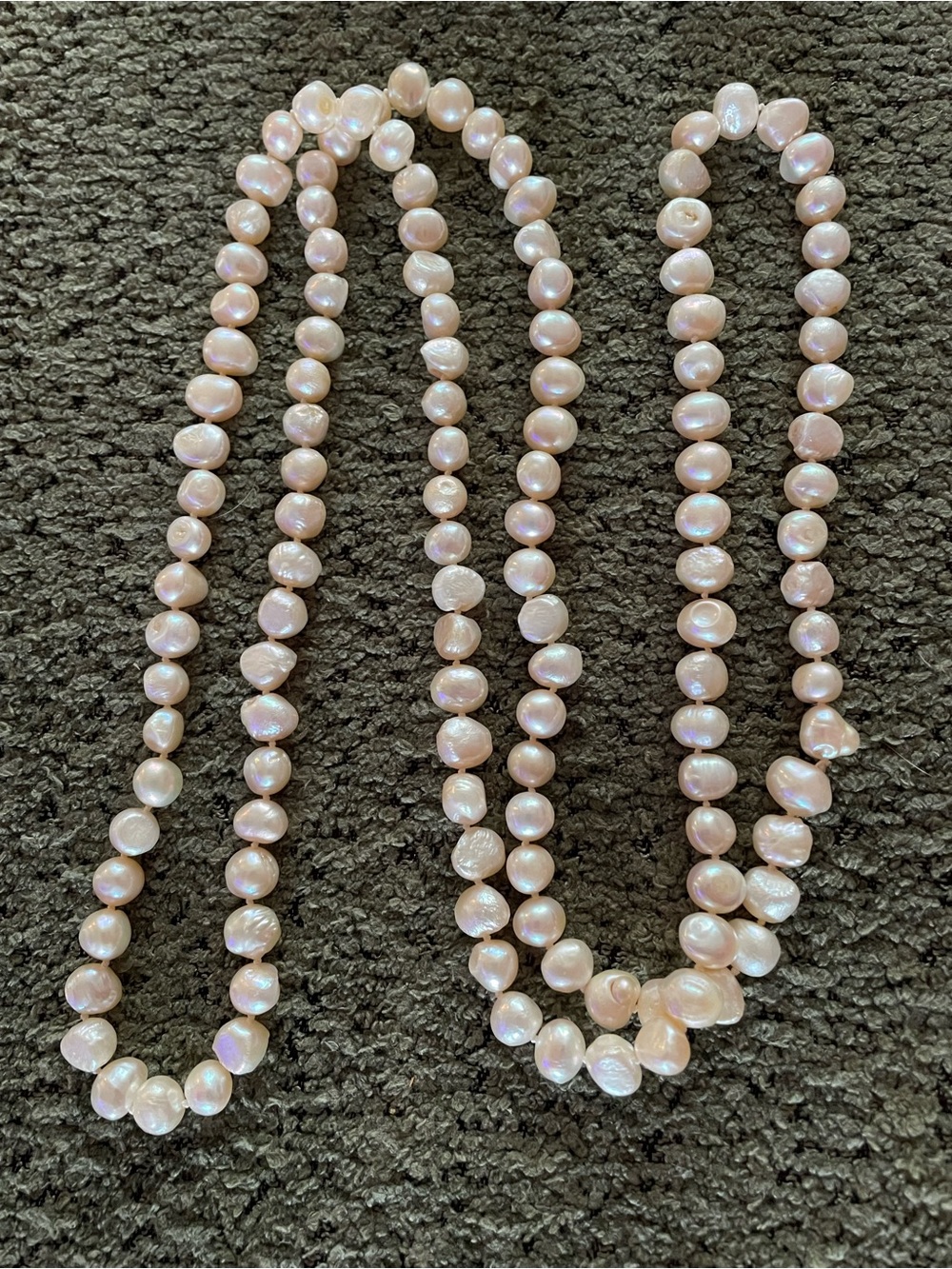 Real Vintage Long Pearl Necklace